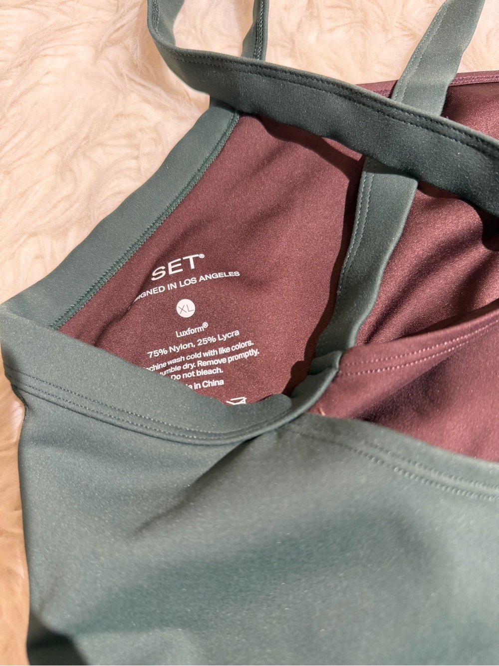 NEW Set Active L / XL Matching Set Luxform Lux Studio Tank High Rise Leggings - Picture 7 of 12